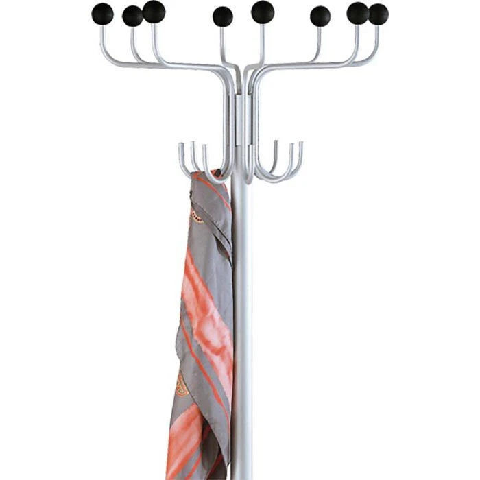 Kerkmann Garderobenständer Rondo, 6082, Mit 16 Haken, Metall, Alusilber / Schwarz 5 Kerkmann Garderobenständer Rondo, 6082, Mit 16 Haken, Metall, Alusilber / Schwarz – Bild 3