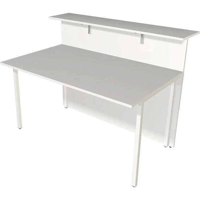 Kerkmann Empfangstheke Atlantis, Nussbaum / Weiß, 275 X 110 X 92cm, Rezeption 5 Kerkmann Empfangstheke Atlantis, Nussbaum / Weiß, 275 X 110 X 92cm, Rezeption – Bild 3