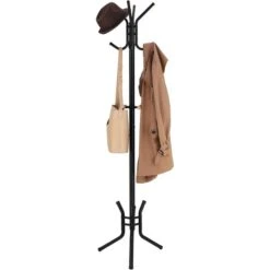 Songmics Garderobenständer RCR17B, Mit 12 Haken, Metall, Schwarz -Einrichtungsgeschäft 9984908621d8a55bd74af180a82c8a085ec6f07e garderobenstaender songmics rcr17b