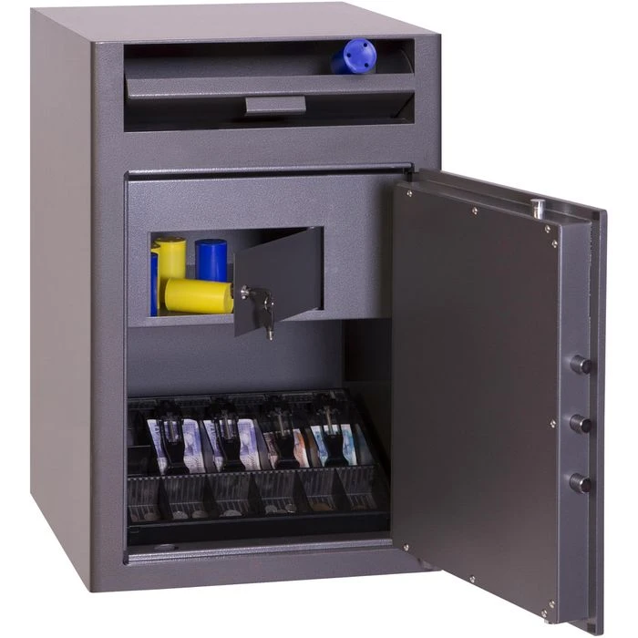 Phoenix Einwurftresor Cashier Deposit SS0998FD, Mit Einwurfklappe, Fingerprintschloss, 76 X 51cm 4 Phoenix Einwurftresor Cashier Deposit SS0998FD, Mit Einwurfklappe, Fingerprintschloss, 76 X 51cm – Bild 2