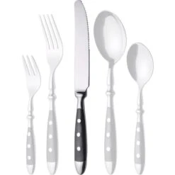 Gräwe Menümesser Nürnberg, Edelstahl 18/0, Geschmiedet, Silber / Schwarz, 6 Stück -Einrichtungsgeschäft 9c08ca94227d10b4f465dd20fef15c25309849c4 menuemesser graewe nuernberg edelstahl 180