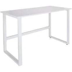 HJh-OFFICE Schreibtisch Workspace Light I 830079, Maße: 120 X 60cm, Weiß