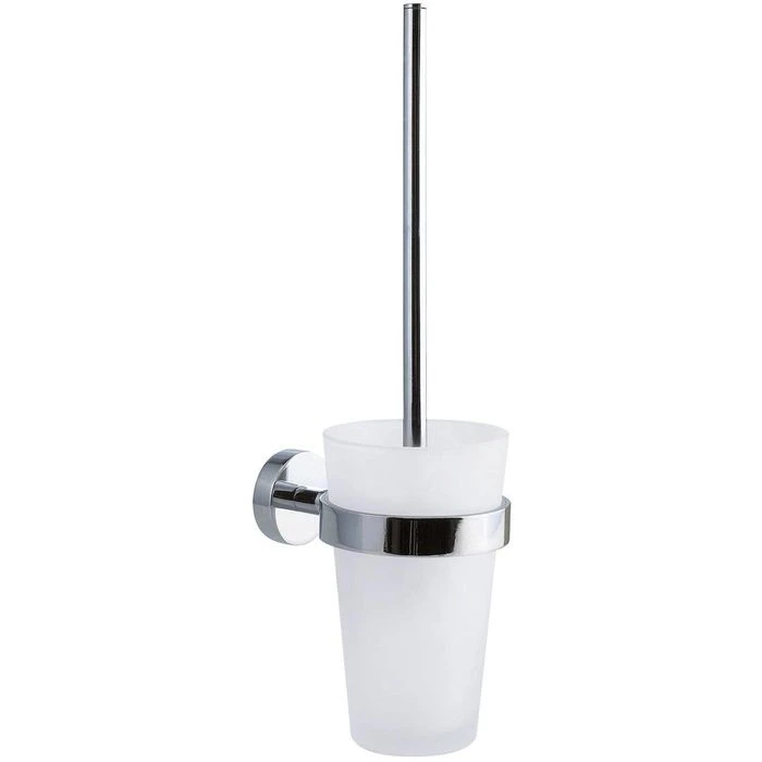 Tesa WC-Bürste Smooz, Weiß, Bürstenhalter Aus Glas, Zur Wandmontage 3 Tesa WC-Bürste Smooz, Weiß, Bürstenhalter Aus Glas, Zur Wandmontage
