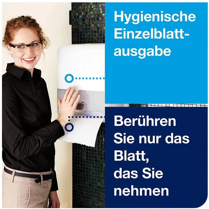 Tork Handtuchspender Matic Elevation 551100, H1, Sensorspender Für Rollenhandtücher, Weiß 9 Tork Handtuchspender Matic Elevation 551100, H1, Sensorspender Für Rollenhandtücher, Weiß – Bild 7