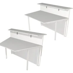 Kerkmann Empfangstheke Atlantis, Nussbaum / Weiß, 250 X 110 X 250cm, Winkeltheke Mit Anbautisch -Einrichtungsgeschäft a266d74e2afd6106dda62bc789ac5309a0656405 empfangstheke kerkmann atlantis nussbaum weiss