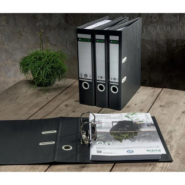 Leitz Ordner Recycle 1019-00-95, Recycling-Karton, A4, 5cm, Schwarz 7 Leitz Ordner Recycle 1019-00-95, Recycling-Karton, A4, 5cm, Schwarz – Bild 5