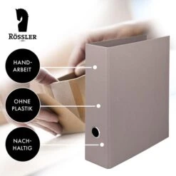 Rössler-Papier Ordner 1317452700 S.O.H.O., Karton, A4, 8,5cm, Taupe -Einrichtungsgeschäft a654a8133fcebec091025ac63fafbecf1fd6fe3e ordner roessler papier 1317452490 s.o.h.o