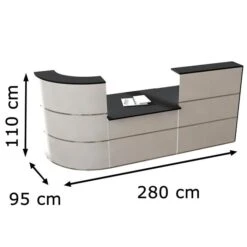 Kerkmann Empfangstheke Cento 5, 3854, Weiß / Anthrazit, 280 X 110 X 95cm, Beratungsplatz 9 Kerkmann Empfangstheke Cento 5, 3854, Weiß / Anthrazit, 280 X 110 X 95cm, Beratungsplatz -Einrichtungsgeschäft a65c0387b843e433a43cbe865383f98dae720b3f empfangstheke kerkmann cento 5 3854