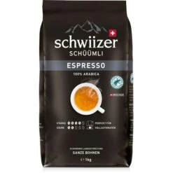 Schwiizer-Schüümli Kaffee Espresso, Ganze Bohnen, 1kg