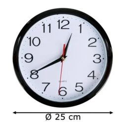 Technoline WT 600 Wanduhr Schwarz Quarz 25 Cm -Einrichtungsgeschäft a88cb08cdc032bb72538b7f0e6c1746b4004f16b wanduhr technoline wt 600 quarzuhr