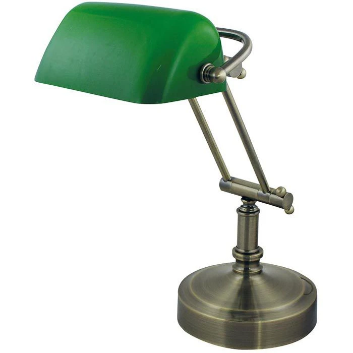 SEA-CLUB Schreibtischlampe 1298G Bankerlampe, Messing Antik, Grün, Mit Standfuß 3 SEA-CLUB Schreibtischlampe 1298G Bankerlampe, Messing Antik, Grün, Mit Standfuß