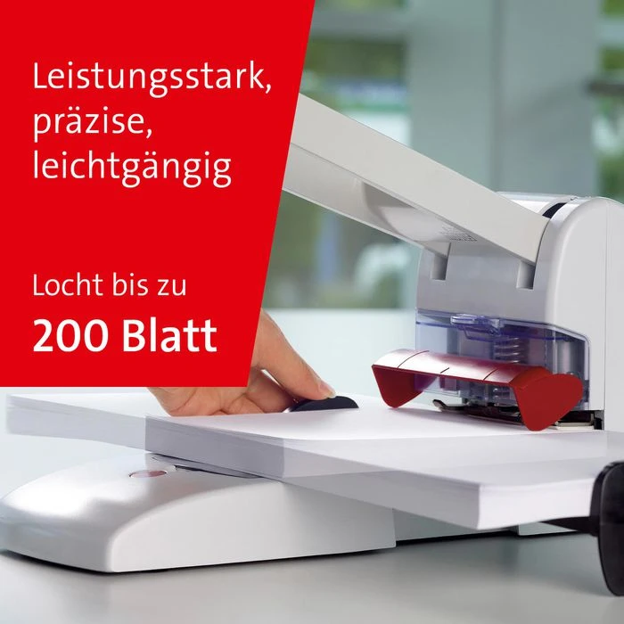 Novus Locher B 2200, 025-0488, Grau, Registraturlocher, Stanzleistung Ca. 200 Blatt 4 Novus Locher B 2200, 025-0488, Grau, Registraturlocher, Stanzleistung Ca. 200 Blatt – Bild 2