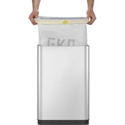 EKO Mülleimer Mirage X, VB 926080, Sensor, Silber, Aus Edelstahl, 80 Liter -Einrichtungsgeschäft abf86577d5c709628782102101f0ad0777b1f552 muelleimer eko mirage x vb 926080 sensor silber
