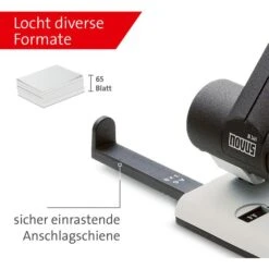 Novus Locher B 265, 025-0266, Schwarz/grau, Registraturlocher, Stanzleistung Ca. 65 Blatt -Einrichtungsgeschäft aca5db94dc7a0aaea24678e8901391442699876b locher novus b 265 025 0266 schwarzgrau