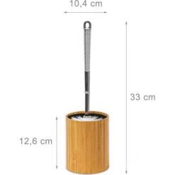 Relaxdays WC-Bürste Braun, Bürstenhalter Aus Bambus -Einrichtungsgeschäft accb0d6d4756cf2a3a9e8e2dea84f0d04c1e62c4 wc buerste relaxdays braun