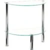 Haku-Möbel Beistelltisch 90241, Transparent, Aus Glas / Metall, 45 X 47 X 22cm, Halbkreis -Einrichtungsgeschäft aefc0e78fdaf0d17306c25045cd6ad78829d397b beistelltisch haku moebel 90241 transparent