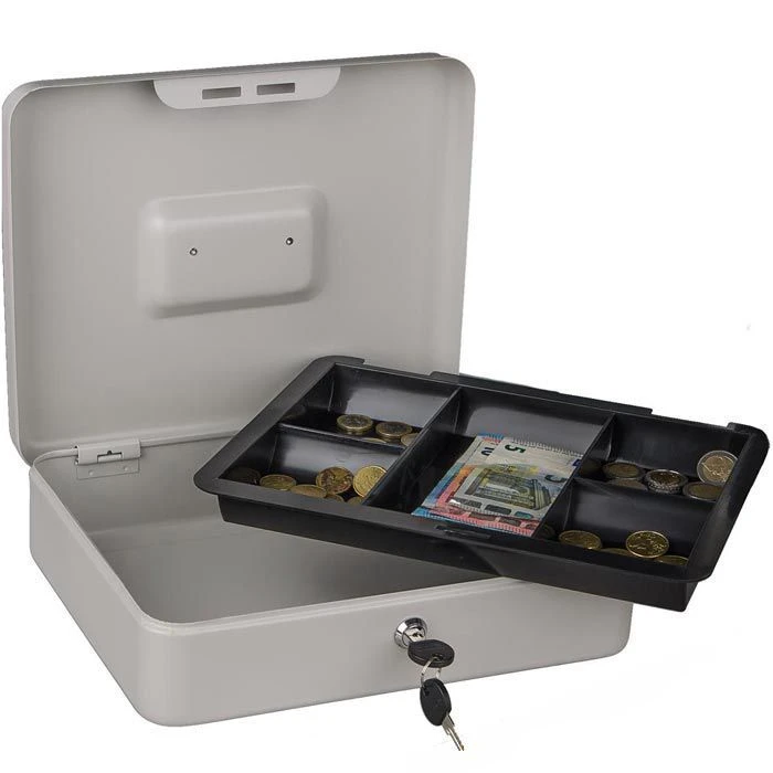 Burg Wächter Burg-Wächter Geldkassette Money 5030, Weiß, 30 X 9 X 24 Cm, 5 Münzfächer 4 Burg Wächter Burg-Wächter Geldkassette Money 5030, Weiß, 30 X 9 X 24 Cm, 5 Münzfächer – Bild 2