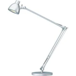 Hansa LED Valencia Schreibtischlampe Silber
