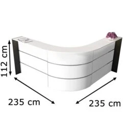 Kerkmann Empfangstheke Bari 3566, Weiß / Weiß, 235 X 112 X 235cm, Winkeltheke -Einrichtungsgeschäft b47ba41d8aab35585f30c4c7176d6a6057ebd79e empfangstheke kerkmann bari 3566
