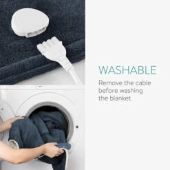 Navaris Heizdecke Snuggy, Mit Ärmeln, Dunkelblau, 9 Temperaturen, Abschaltautomatik, 195 X 125cm -Einrichtungsgeschäft b70b7a48eb5f2166f7f87077c50af121c05495fb heizdecke navaris mit aermeln und tasche blaucreme