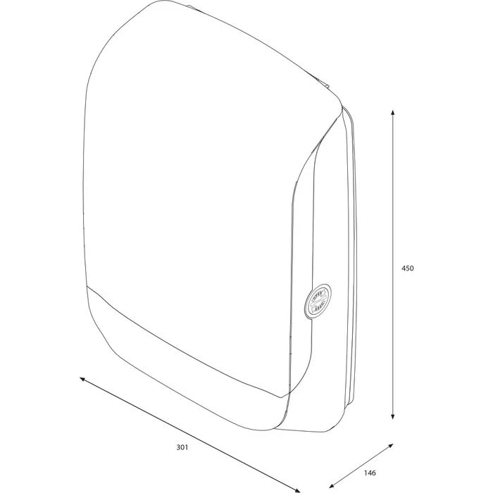 Katrin Handtuchspender Inclusive M, 90168, Kunststoff, Für 600 Falthandtücher, Weiß 8 Katrin Handtuchspender Inclusive M, 90168, Kunststoff, Für 600 Falthandtücher, Weiß – Bild 6