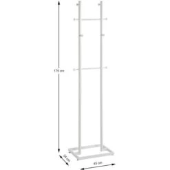 Haku-Möbel Garderobenständer 88381, Mit 8 Haken, Metall, Weiß -Einrichtungsgeschäft b8189c615a9dcc677e03204e6638e6ed1e1464b1 garderobenstaender haku moebel 88381
