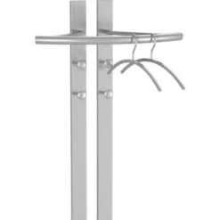 Kerkmann Garderobenständer G8, 6222, Mit 4 Haken, Metall, Alusilber -Einrichtungsgeschäft b912b1795067690297ca24f914e830ae66eafcbc garderobenstaender kerkmann g8 6222