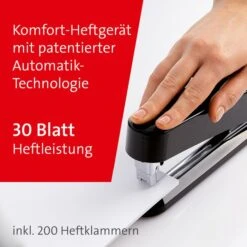 Novus B7 Automatic Heftgerät 30 Blatt Schwarz -Einrichtungsgeschäft bb0b26b6299c5d3e7d56b46af8090a88b85b8a8b heftgeraet novus b7a automatic 020 1056