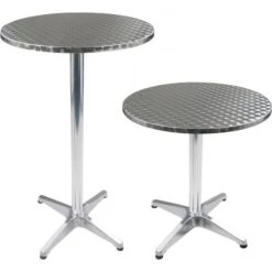 Stehtisch Silber Ø 60cm Höhenverstellbar 70/115 X 60cm (HxØ) Aluminium -Einrichtungsgeschäft bb1042ed4603a7e4783dcf3e5a29e7afc045ca7d stehtisch boettcher ag silber durchschnitt 60cm