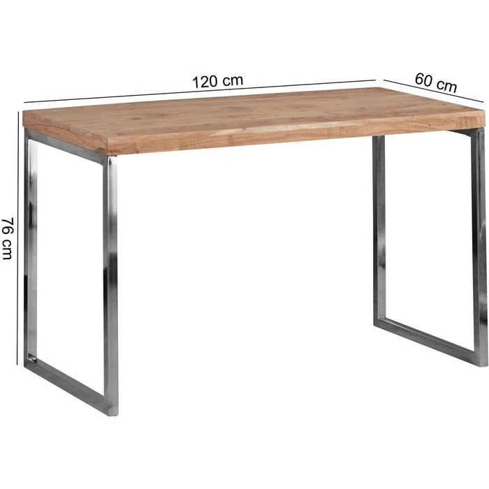 Wohnling Schreibtisch Guna WL1.788, Akazie, Maße: 120 X 60cm, Aus Massivholz 7 Wohnling Schreibtisch Guna WL1.788, Akazie, Maße: 120 X 60cm, Aus Massivholz – Bild 5
