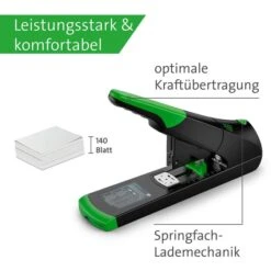 Novus Heftgerät B 50, Re+new, Blockhefter, Heftleistung 140 Blatt, Schwarz -Einrichtungsgeschäft bfc3b6d9daf7699ed1fcf97810a8ca5f4a5cfe4c heftgeraet novus b 50 re plus new