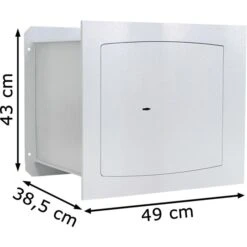 Rottner Tresor Delta 40, 43 X 49cm, Mit Doppelbartschloss, 42kg, Wandeinbau -Einrichtungsgeschäft c0333f93ee4525bc32cc9afa3a76f6e0e90bbe99 tresor rottner delta 40