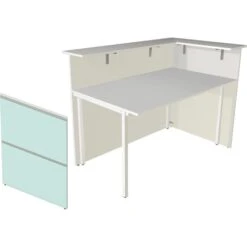 Kerkmann Empfangstheke Atlantis, Weiß / Weiß, 150 X 110 X 92cm, Kompakttheke -Einrichtungsgeschäft c234d4b0c298042051303cd54cb7f64e637efb11 empfangstheke kerkmann atlantis