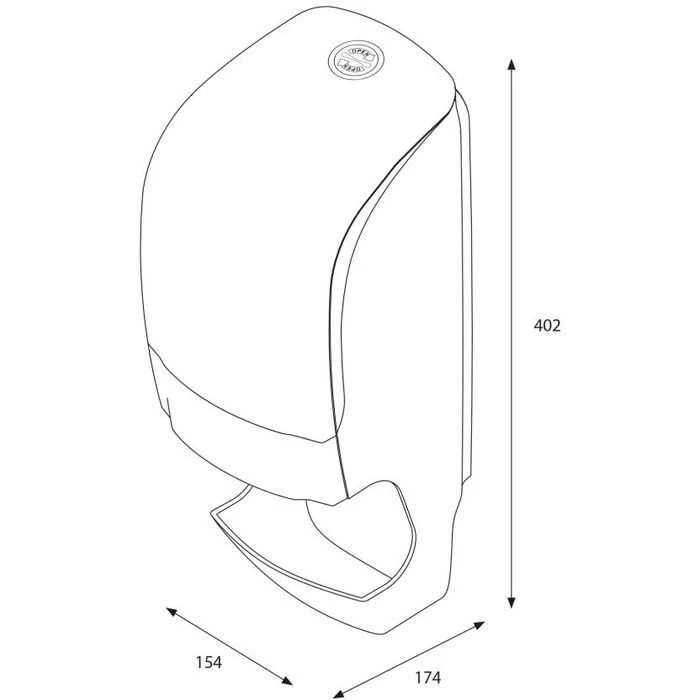 Katrin Toilettenpapierspender 92049, Schwarz, Mit Hülsenfänger, Kunststoff, Für 2 Kleinrollen 6 Katrin Toilettenpapierspender 92049, Schwarz, Mit Hülsenfänger, Kunststoff, Für 2 Kleinrollen – Bild 4