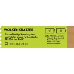 GreenHygiene Handtuchspender Wolkenkratzer, Für Falk Und Frieda, Holz, Braun -Einrichtungsgeschäft c5c6dde980625d3e650ee75a97f927210ec6b18c handtuchspender greenhygiene wolkenkratzer
