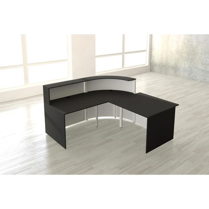 Kerkmann Empfangstheke Cento 4, 3853, Winkeltheke, Weiß / Anthrazit, 195 X 110 X 180cm, M. Anbautisch 7 Kerkmann Empfangstheke Cento 4, 3853, Winkeltheke, Weiß / Anthrazit, 195 X 110 X 180cm, M. Anbautisch – Bild 5