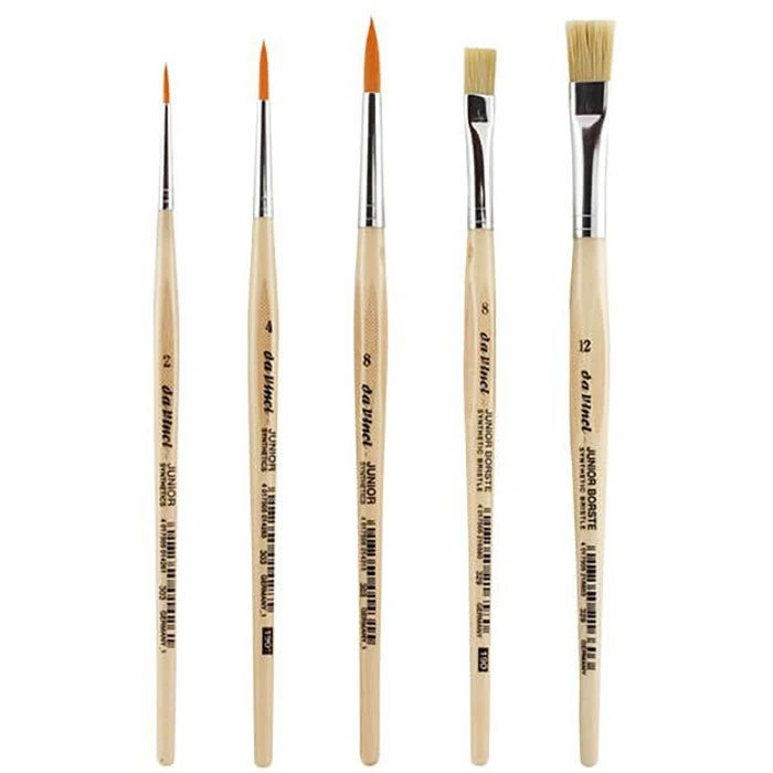 Da Vinci Da-Vinci Pinsel 4211 Junior Allround-Malpinsel-Set, 3 Synthetik- Und 2 Borstenpinsel, 5 Stück 4 Da Vinci Da-Vinci Pinsel 4211 Junior Allround-Malpinsel-Set, 3 Synthetik- Und 2 Borstenpinsel, 5 Stück – Bild 2