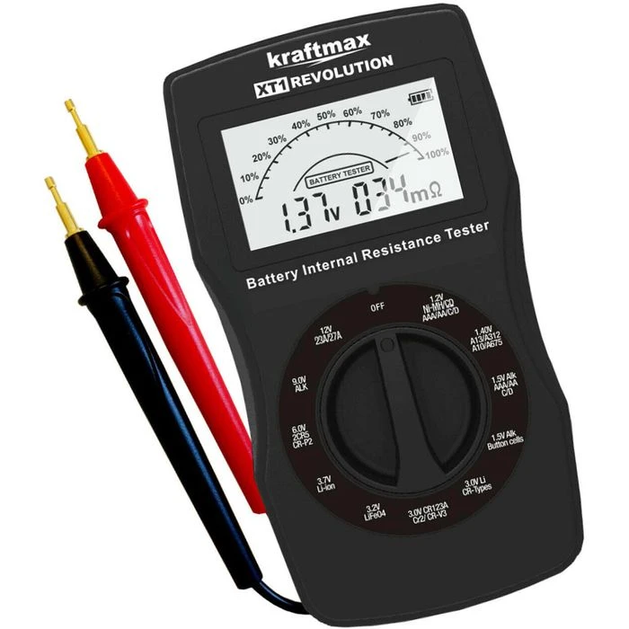Kraftmax Batterietester XT1, Für Rund- Und Knopfzellen, LC-Display 3 Kraftmax Batterietester XT1, Für Rund- Und Knopfzellen, LC-Display
