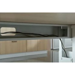 Hammerbacher Schreibtisch O-Serie, Verstellbar, 180 X 65-85 X 80cm, Lichtgrau / Weiß -Einrichtungsgeschäft c9e4091d925be731326dff17fa2a68e970418424 schreibtisch hammerbacher o serie