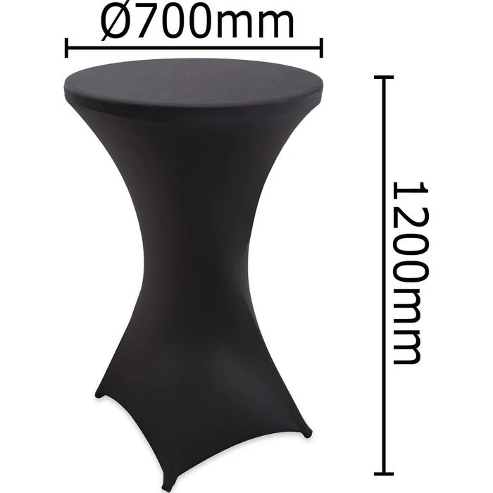 Deuba Tischhusse Dehnbar, Anthrazit, Für Stehtische, Ø 70 Cm 4 Deuba Tischhusse Dehnbar, Anthrazit, Für Stehtische, Ø 70 Cm – Bild 2