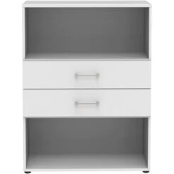 Röhr Kommode Direct.office, Weiß, Mit Regalfach Und Schubladen, 80 X 107,2 X 34,4cm -Einrichtungsgeschäft cadac62125355ae3bbf79d82e2951a90bb66dd28 kommode roehr direct.office weiss