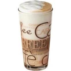Van-Well Kaffeegläser Coffee Dekor, Latte Macchiato Gläser, 390ml, 12 Stück -Einrichtungsgeschäft cbda98cb5bd551402af3900e8a48ccda6df7c9c8 kaffeeglaeser van well coffee dekor