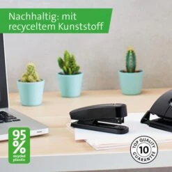 Novus Heftgerät B2 Re+new, 020-1931, Heftleistung 25 Blatt, Schwarz -Einrichtungsgeschäft d0d01279f7738d343dc4e818726c6954789c5948 heftgeraet novus b2 re plus new 020 1931