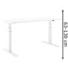 Actiforce Schreibtisch Pro 670SLS, Weiß, Elektrisch Höhenverstellbar, 160 X 63-130 X 80cm -Einrichtungsgeschäft d2a4e383c29c5f5b8e8cad6de5ca330db08ae42e schreibtisch actiforce pro 670sls weiss