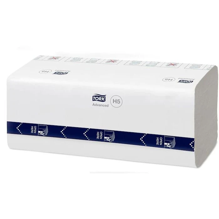 Tork Papierhandtücher PeakServe Endlos 100589 H5, 1-lagig Advanced Interfold 20,1x22,5cm 3240 Stück 5 Tork Papierhandtücher PeakServe Endlos 100589 H5, 1-lagig Advanced Interfold 20,1x22,5cm 3240 Stück – Bild 3