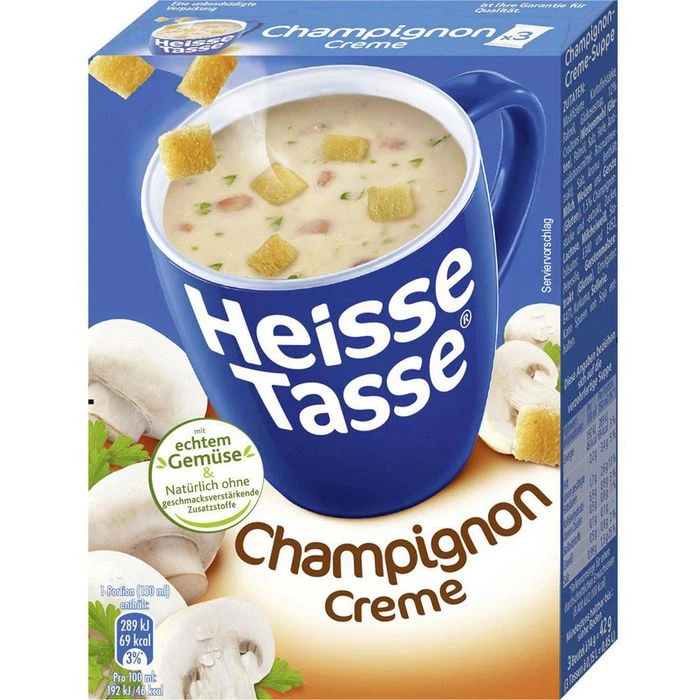 Erasaco Fertiggericht Heisse Tasse, Champignoncreme, Je 150ml, 3 Stück 3 Erasaco Fertiggericht Heisse Tasse, Champignoncreme, Je 150ml, 3 Stück