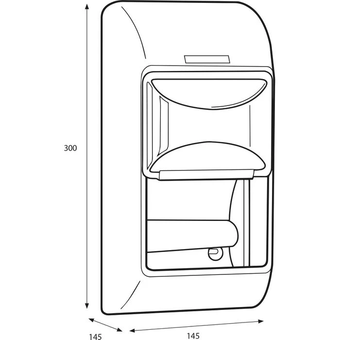 Katrin Toilettenpapierspender 104452, Kunststoff, Für 2 Kleinrollen, Schwarz 6 Katrin Toilettenpapierspender 104452, Kunststoff, Für 2 Kleinrollen, Schwarz – Bild 4