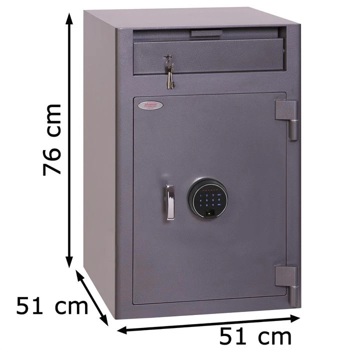 Phoenix Einwurftresor Cashier Deposit SS0998FD, Mit Einwurfklappe, Fingerprintschloss, 76 X 51cm 8 Phoenix Einwurftresor Cashier Deposit SS0998FD, Mit Einwurfklappe, Fingerprintschloss, 76 X 51cm – Bild 6
