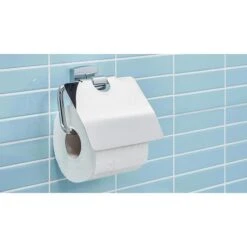 Tesa Toilettenpapierspender Klaam Mit Deckel 40259, Ohne Bohren, Metall, Für 1 Kleinrolle, Silber -Einrichtungsgeschäft d614d6d170f78504213a3f61f790a5a11d206b2b toilettenpapierspender tesa klaam mit deckel 40259