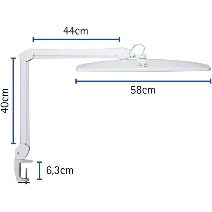 Maul Schreibtischlampe Maulexplore LED, Dimmbar, Weiß, Mit Tischklemme 4 Maul Schreibtischlampe Maulexplore LED, Dimmbar, Weiß, Mit Tischklemme – Bild 2